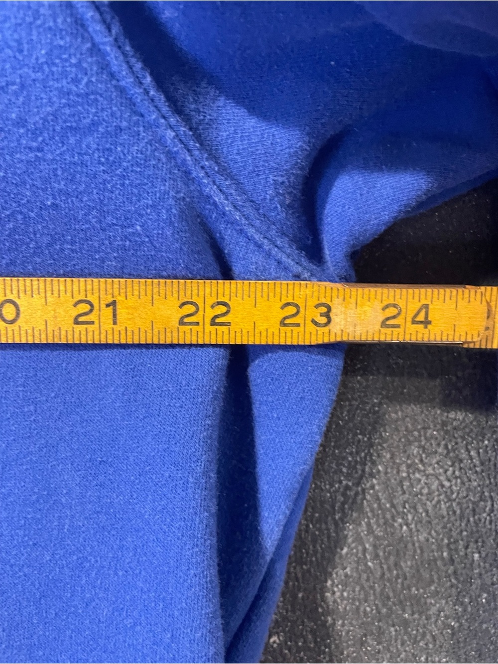 The North Face Blue Logo Pullover Hoodie Men’s Large Fleece Sweatshirt - Picture 7 of 9